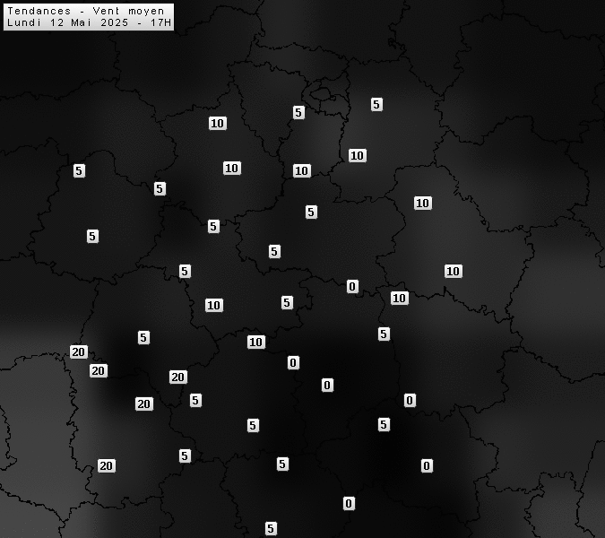 Prévisions météo régions Centre Val de Loire et Centrales