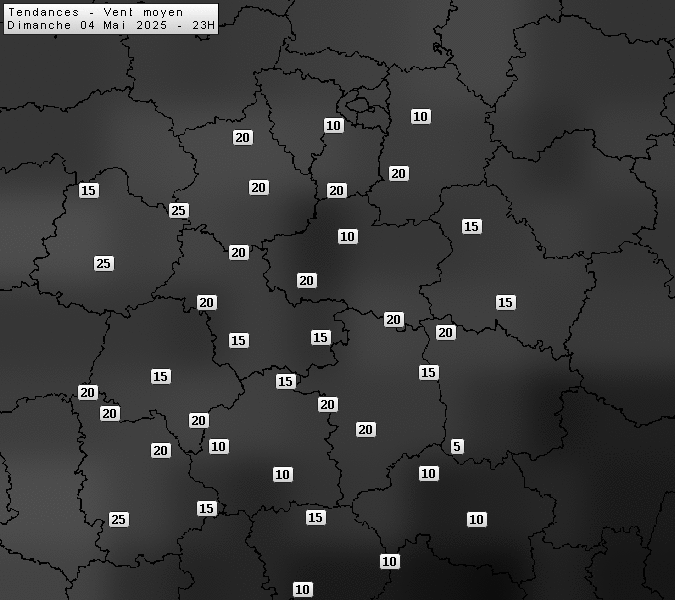 Prévisions météo régions Centre Val de Loire et Centrales