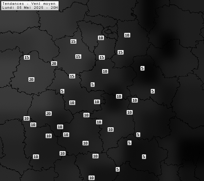 Prévisions météo régions Centre Val de Loire et Centrales