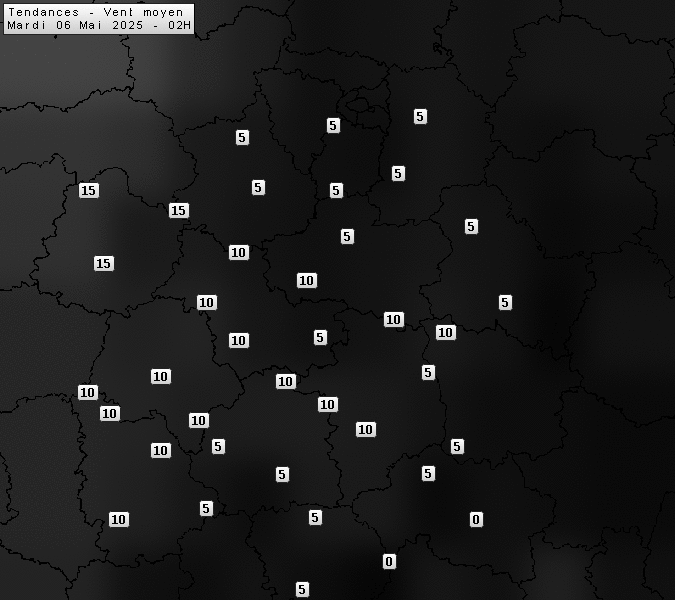 Prévisions météo régions Centre Val de Loire et Centrales