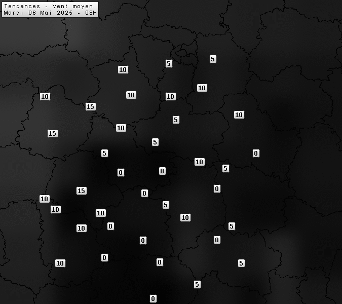 Prévisions météo régions Centre Val de Loire et Centrales