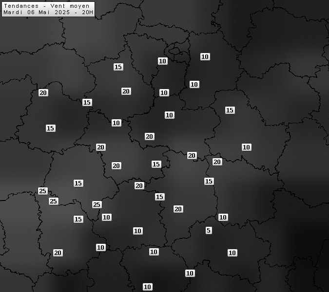 Prévisions météo régions Centre Val de Loire et Centrales