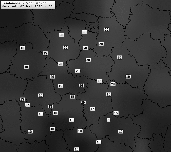 Prévisions météo régions Centre Val de Loire et Centrales