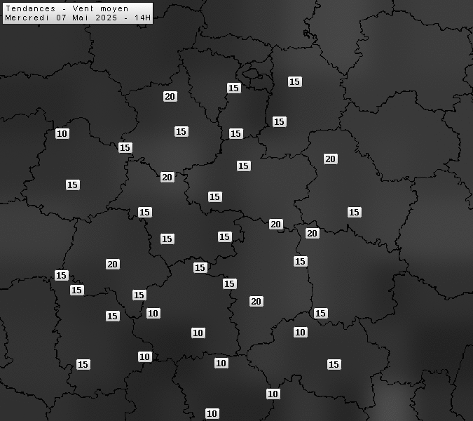 Prévisions météo régions Centre Val de Loire et Centrales