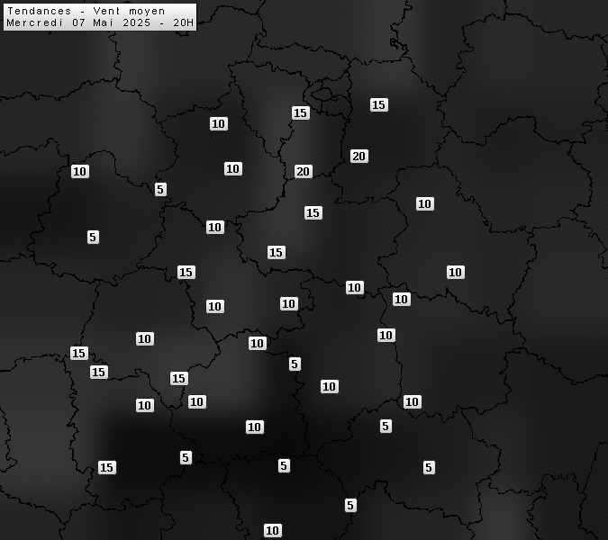 Prévisions météo régions Centre Val de Loire et Centrales