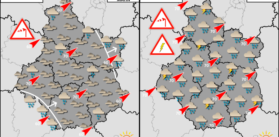 PLUIE ET VENTS FORTS ATTENDUS CE MERCREDI 8 MARS 2023 !