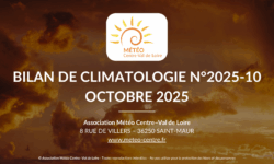 [BILAN] CLIMATOLOGIE – OCTOBRE 2025 – CENTRE – VAL DE LOIRE