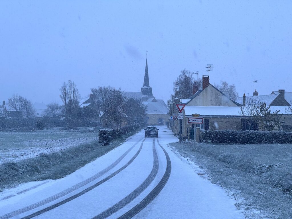 Neige à Bommiers (36)