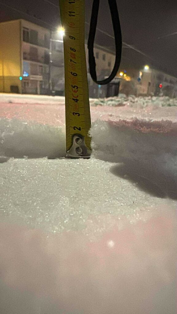 Neige à Tours le 5 janvier 2026 par Yoann Axel Durand