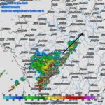 Radar et impacts de foudre le 28 juin 2026 à 6h du matin