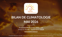 [BILAN] CLIMATOLOGIE – MAI 2026 – CENTRE – VAL DE LOIRE