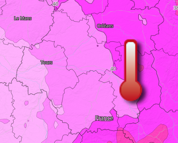 CANICULE : PLUS DE 40°C POSSIBLES SUR LE CENTRE – VAL DE LOIRE ENTRE CES 22 ET 25 JUIN 2026 ?
