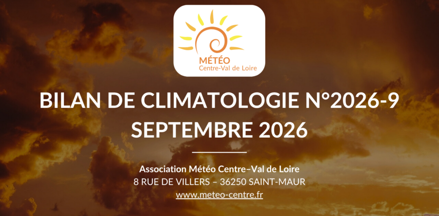 [BILAN] CLIMATOLOGIE – SEPTEMBRE 2026 – CENTRE – VAL DE LOIRE