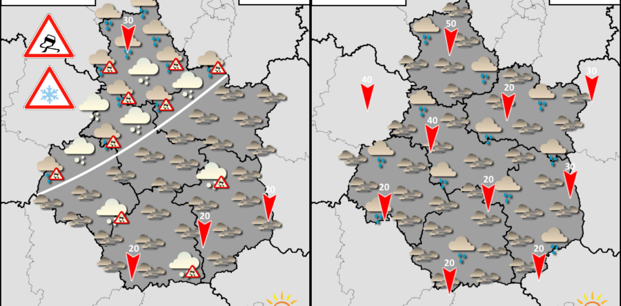 PETIT FRONT PLUVIO-NEIGEUX ATTENDU CE JEUDI 26 JANVIER 2023