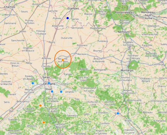 Localisation de la webcam de Neuville-aux-Bois 