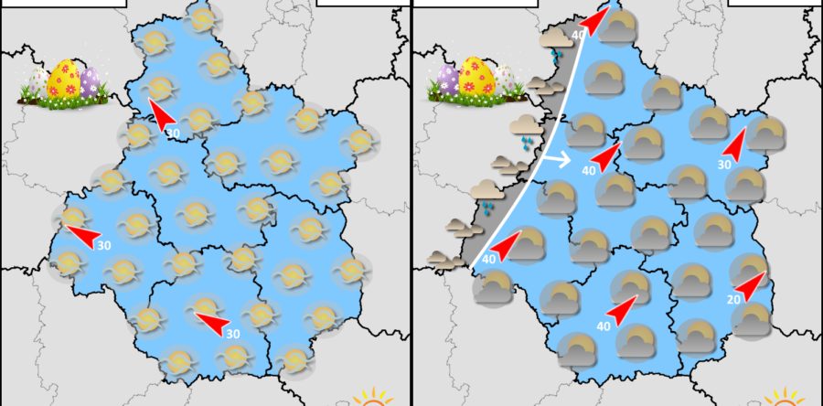 MÉTÉO CENTRE – VAL DE LOIRE DU DIMANCHE ET LUNDI DE PÂQUES 2023