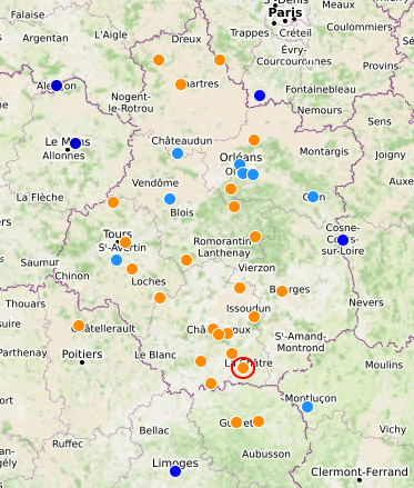Localisation de la webcam météo de Chassignolles (Indre -36)