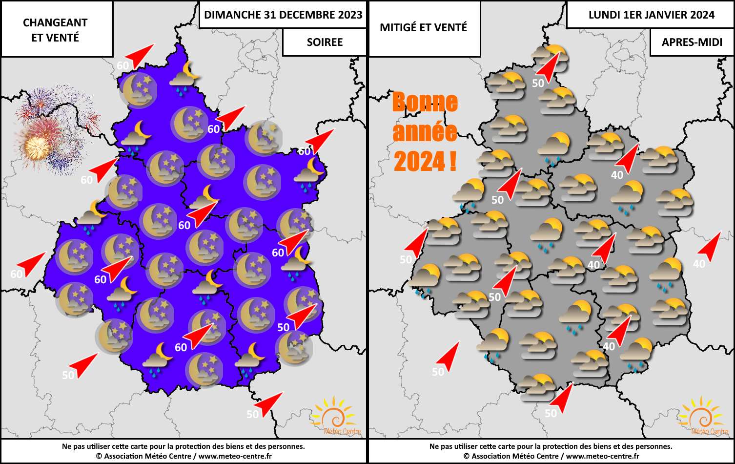 MÉTÉO POUR LE RÉVEILLON DE LA SAINT-SYLVESTRE ET DU NOUVEL AN 2024 - Météo  Centre