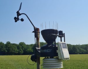 Station pour les observations météo du réseau de l'association météo centre.