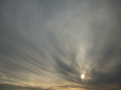 Nuage de type altostratus dans le ciel du Loir-et-Cher (41)