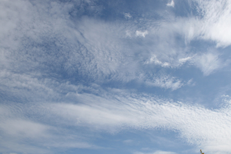 Photographie de nuage cirrocumulus